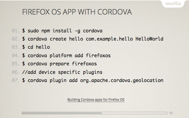 Cordova app