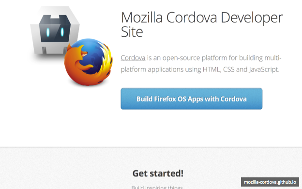 Mozilla-Cordova site